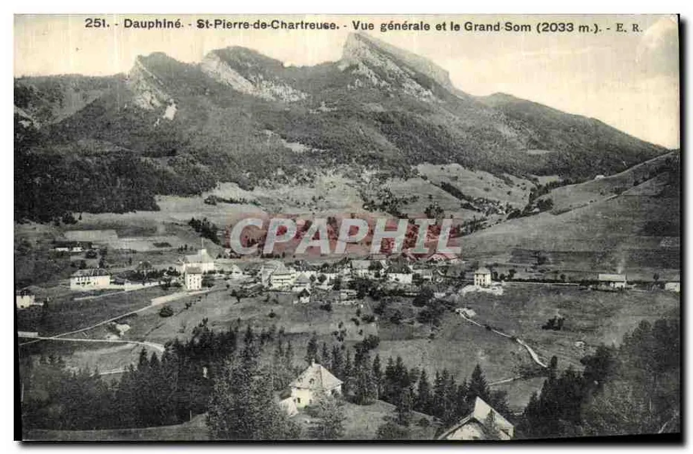 St-Pierre-de-Chartreuse — Allgemeiner Blick und der Grand Som (2033 m.) — E.R. n°251 - Vorderseite