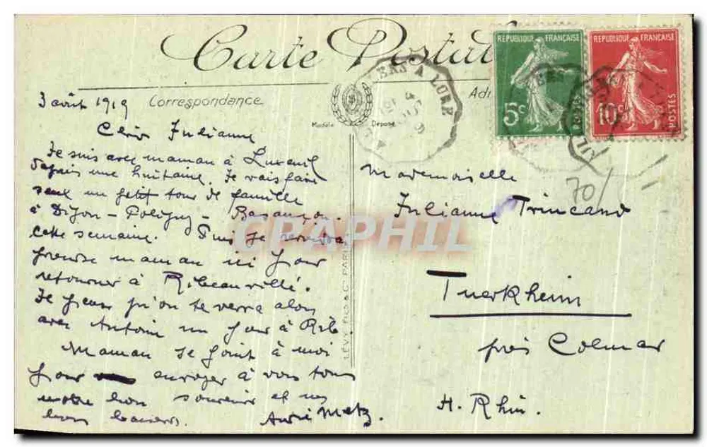 LUXEUIL-LES-BAINS — Maison François 1er — éditeur LL., n° 46 - Rückseite