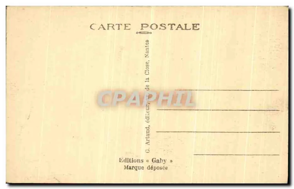 Alençon — Eingang zur Kirche Notre-Dame (15. Jahrhundert) — Verlag G. Artaud, Nantes - Rückseite