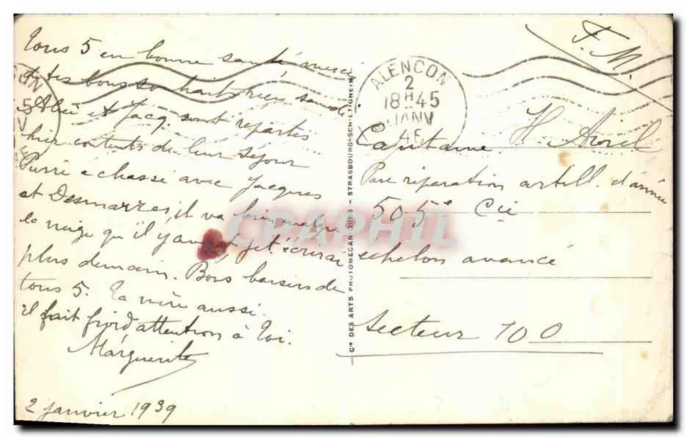 Alençon — O Castelo dos Duques de Alençon — ND - Verso