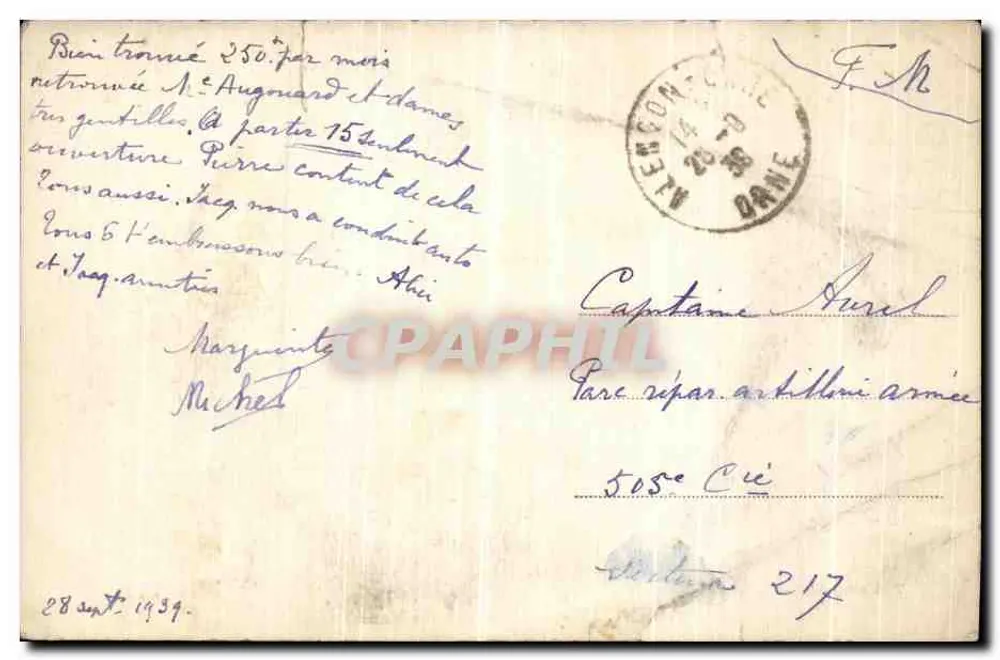 Alençon — Arrivée rue du Mans — éditeur Toutain, Alençon - Achterkant