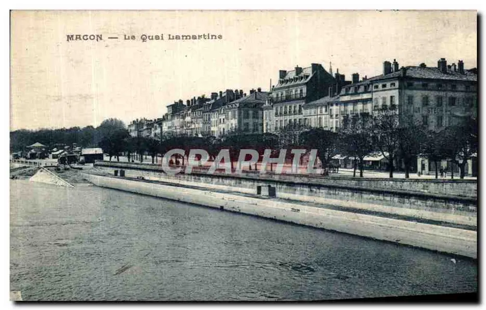 Mâcon — O Quai Lamartine — Editor não identificado - Frente
