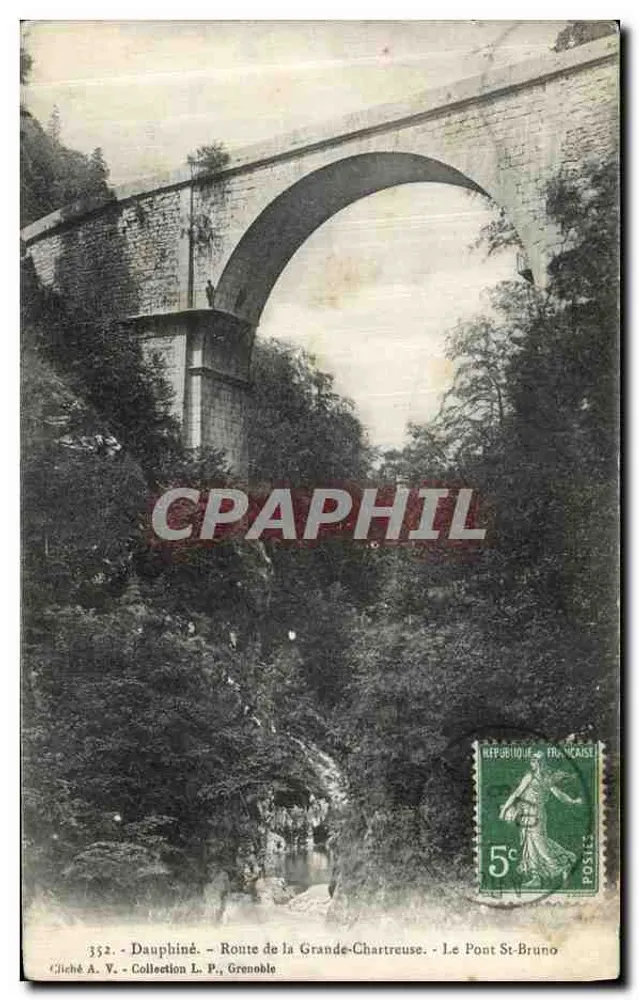 Dauphiné - Route de la Grande-Chartreuse - Le Pont St-Bruno - Sammlung L.P., Grenoble - Vorderseite