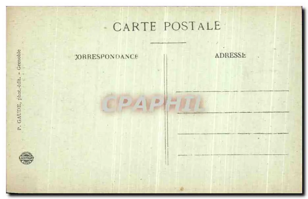 Dauphiné — Route de la Grande Chartreuse, Le Désert et le Guiers — P. Gaude, Grenoble - Rückseite