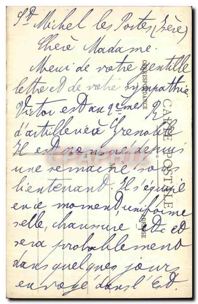 St-Michel-les-Portes und der Mont Aiguille - Dauphiné — E.R. n°512 - Rückseite