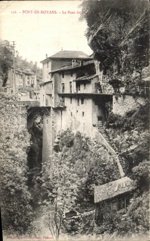 PONT-EN-ROYANS — Most Picaud — Zbiór P. Fayrouze, Valence - Awers