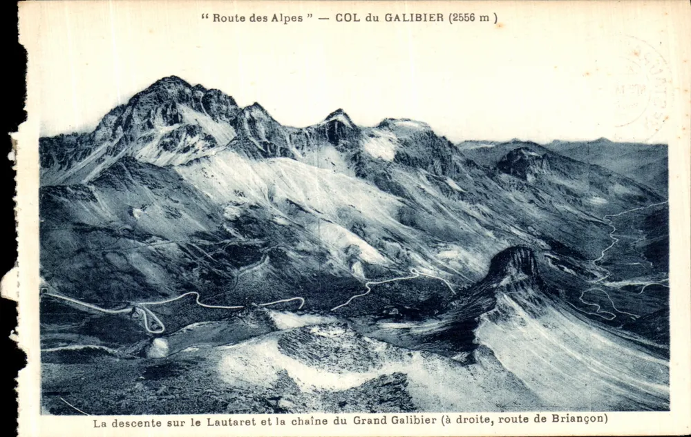 Col du Galibier — Vue panoramique — Éditeur : Dauph. Paysages - Vorderseite