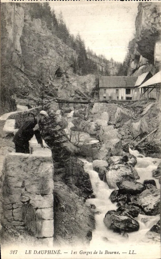 As Gorges da Bourne — LE DAUPHINÉ — LL. — n° 317 - Frente