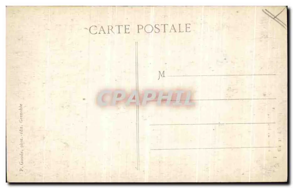 Die Gorges du Nan — Straße nach Malleval — P. Gaude, phot. & publ. Grenoble - Rückseite