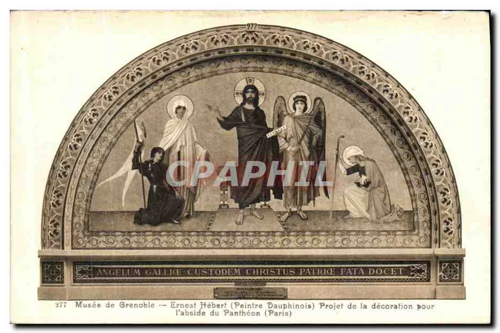 Musée de Grenoble — Projet de décoration pour l'abside du Panthéon — Ernest Hébert (Peintre Dauphinois) - Vorderseite