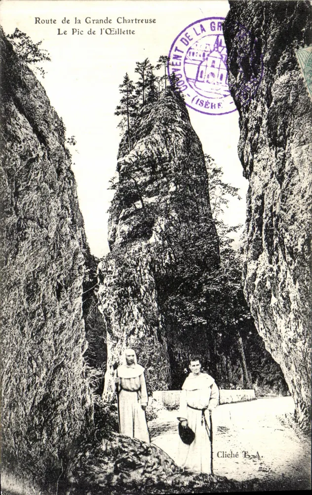 Route der Grande Chartreuse — Der Gipfel von l'Éillette — Cliché B.A. - Vorderseite