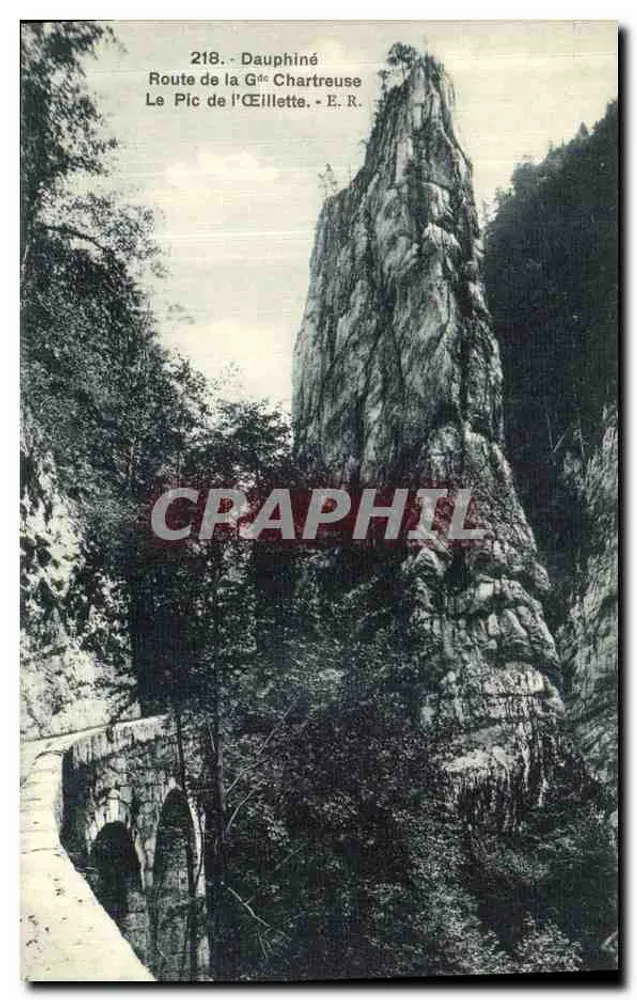 O Pic do Olho de Cachorro — Dauphiné, Estrada da Gâté Chartreuse — E.R. n°218 - Frente