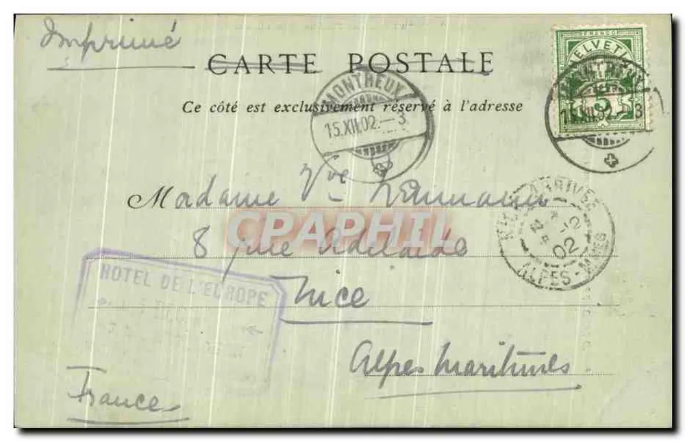 Kloster der Grande Chartreuse — Galerie des Großen Kreuzgangs — Saint-Laurent du Pont - Rückseite
