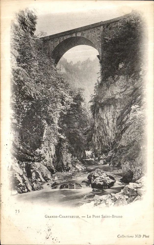 Grande-Chartreuse — O Ponte Saint-Bruno — Collections ND Phot - Frente