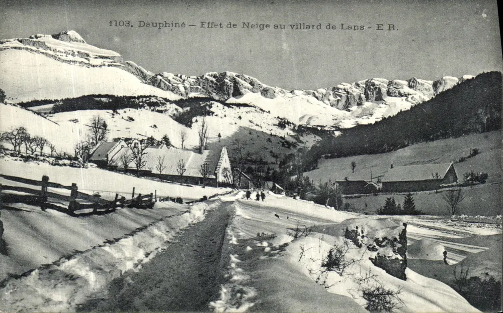 Dauphiné — Effetto di Neve al villard de Lans — E.R. n°1103 - Recto