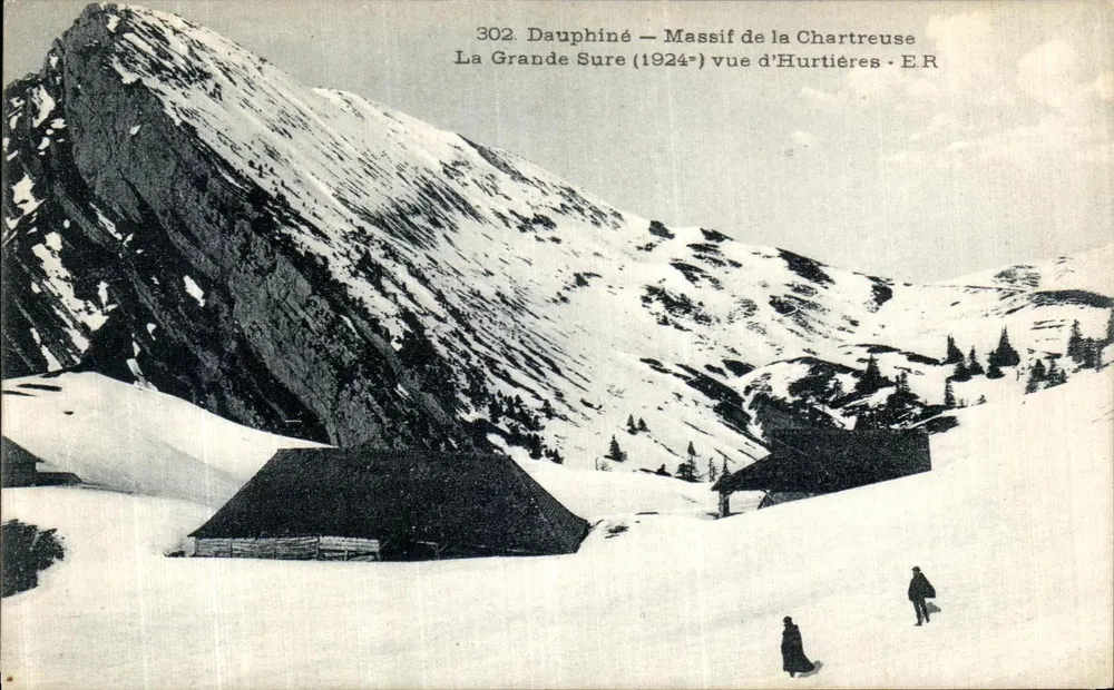 La Grande Surené (1924) — Ansicht des Massivs der Chartreuse von Hurtières — E.R. - Vorderseite