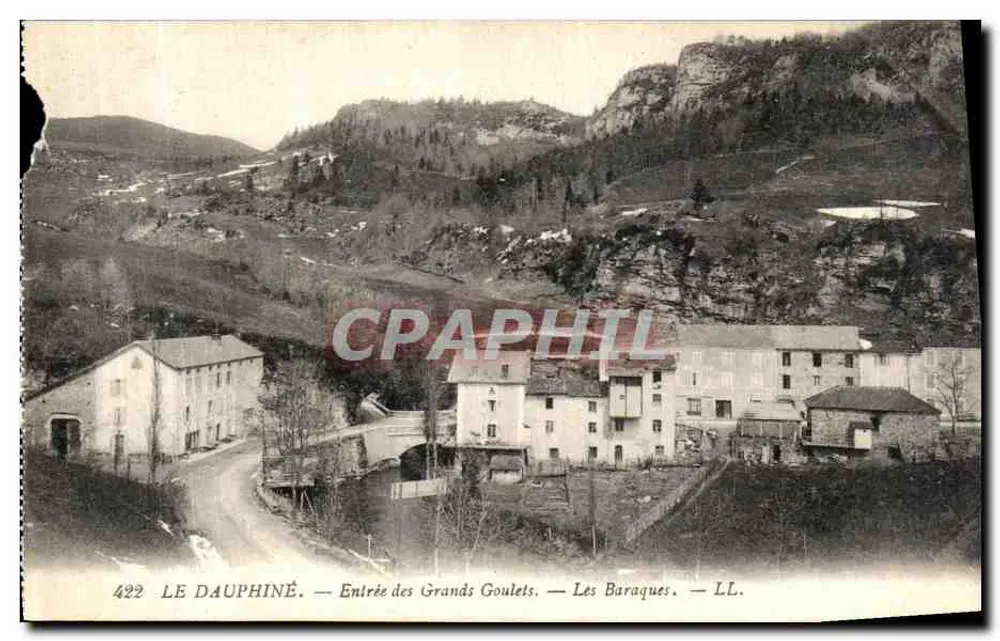 O Dauphiné — Entrada dos Grandes Goulets — Les Baraques — LL. — n° 422 - Frente