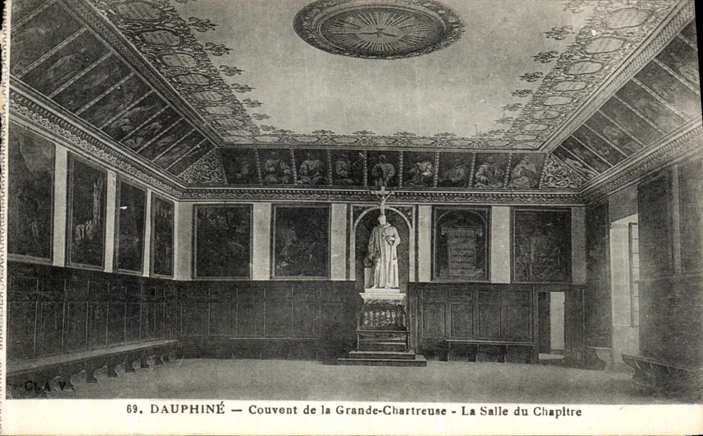 Dauphiné — Konvent von Grande-Chartreuse — Die Kapitelhalle - Vorderseite