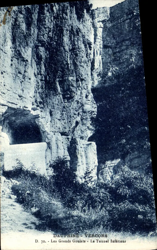 Les Grands Goulets - Der untere Tunnel — Dauphiné - Vercors — D. 70 - Vorderseite