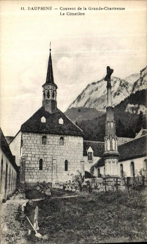 Dauphiné — Konvent von la Grande-Chartreuse — Der Friedhof - Vorderseite