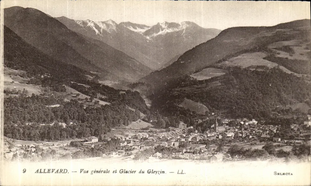 Allevard — Vista geral e Glacier do Gleyzin — Selecta - Frente