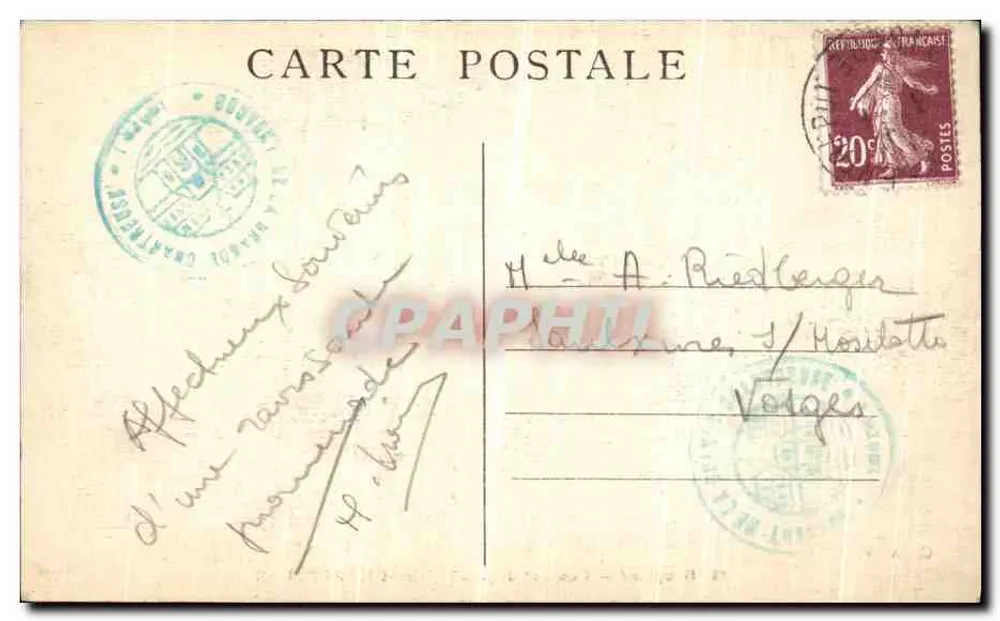 Dauphiné — Mosteiro da Grande-Chartreuse — CI. A. V. n° 56 - Verso