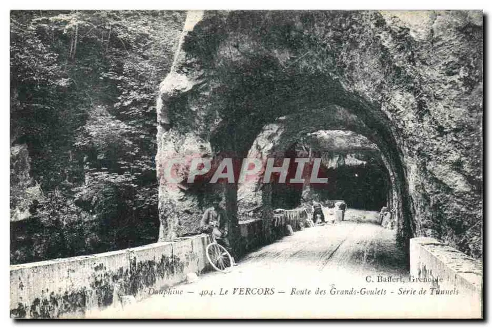 Le Vercors — Route des Grands-Goulets — Tunnel-Serie — C. Bafferi, Grenoble — n°404 - Vorderseite