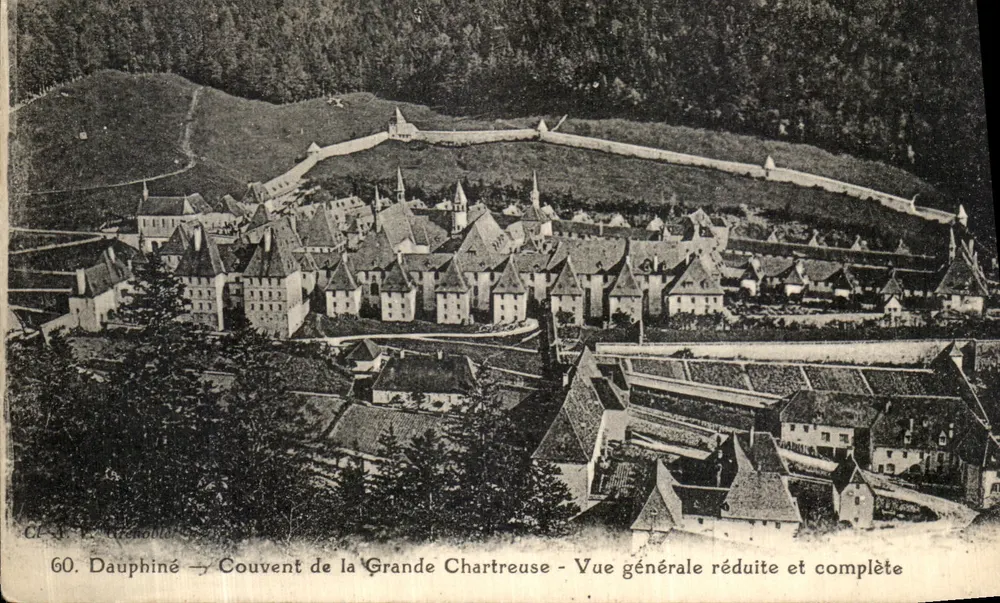 Dauphiné — Kloster der Grande Chartreuse — Allgemeine Ansicht reduziert und vollständig — C.L. V. Archoule — n°60 - Vorderseite