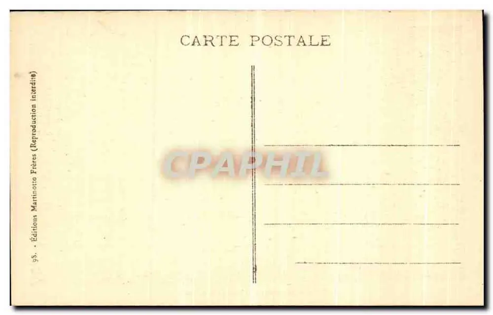 Uriage-les-Bains — O Parque e o Castelo — Edição Martiuso Fères - Verso