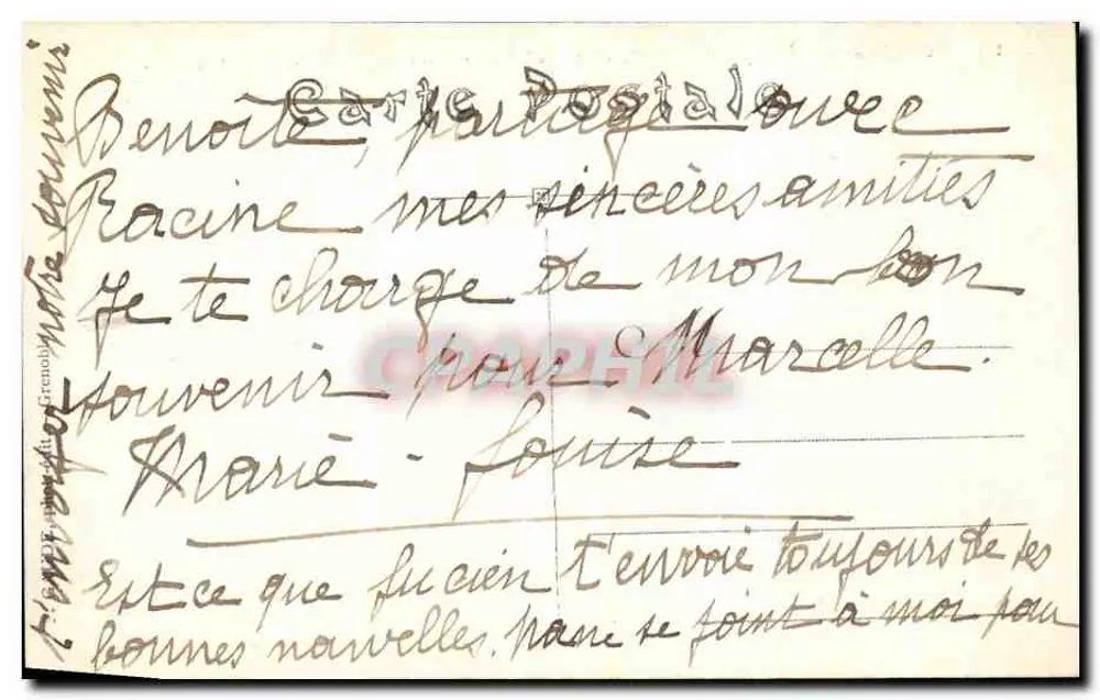 Belledonne-Massiv. Gipfel der Drei Spitz und das Kreuz — Dauphiné, Nr. 571 - Rückseite