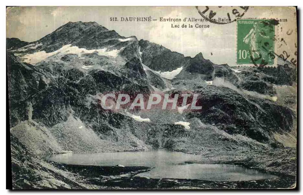 Dauphiné — Umgebung von Allevard-les-Bains — Lac de la Corne — P. GAUDE - Grenoble - Vorderseite