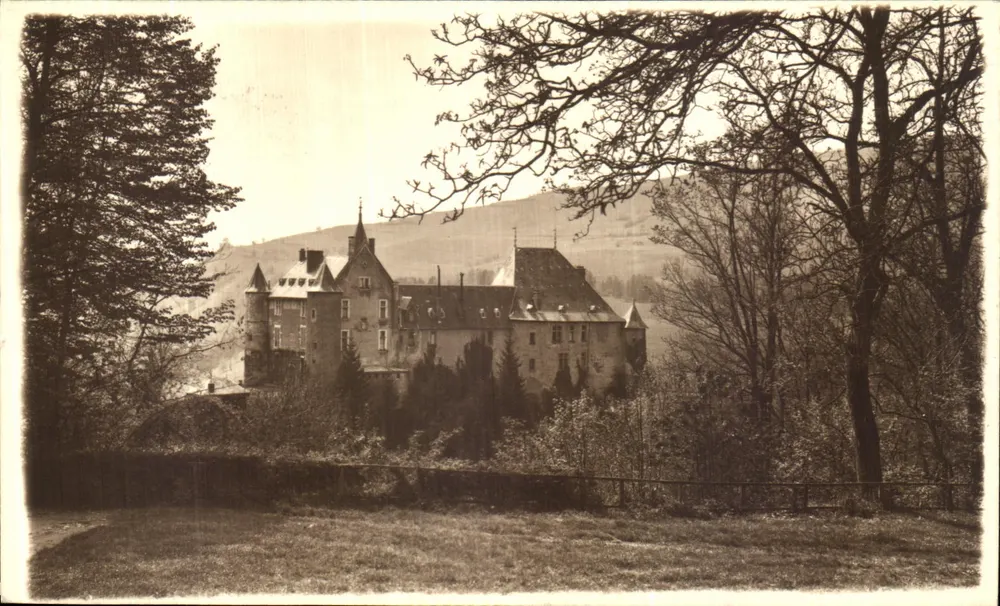 Castelo de La Roche — vista panorâmica — Edições Martiottico, Grenoble - Frente