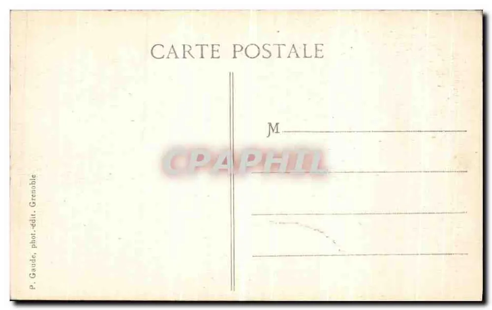 Dauphiné — Kloster der Grande Chartreuse — Allgemeiner Blick — P. Gaude, phot.-Verlag Grenoble - Rückseite