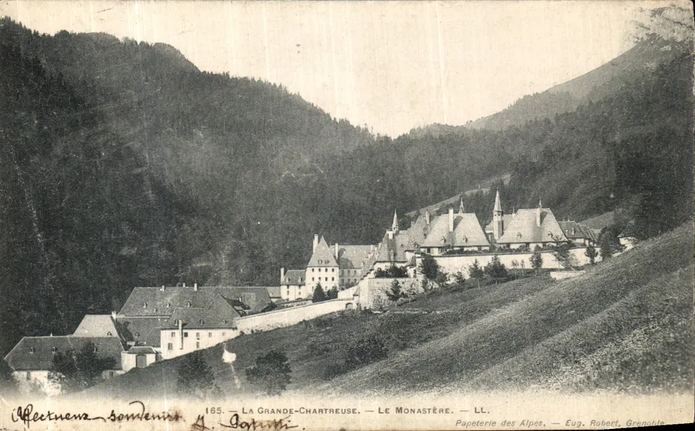 La Grande-Chartreuse — O Mosteiro — Papeterie des Alpes — Eug. Robert, Grenoble - Frente