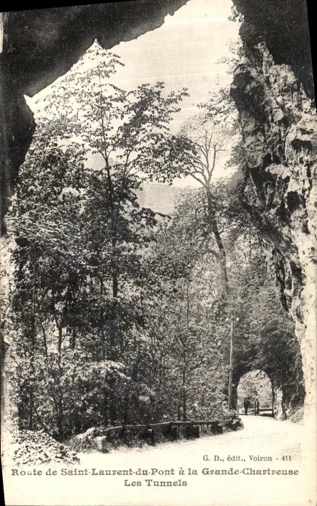 Die Tunnel — Route von Saint-Laurent-du-Pont nach Grande-Chartreuse — G. D., Verlag, Voiron - 411 - Vorderseite