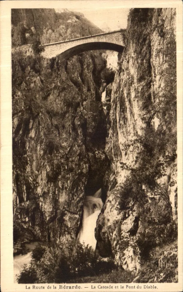 Die Straße der Bérarde — Die Wasserfall und die Teufelsbrücke — Éditions Martinotto Frères - Vorderseite
