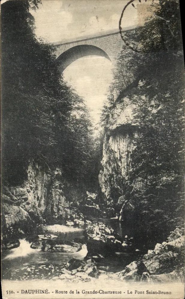 Brücke Saint-Bruno — Straße der Grande-Chartreuse — Dauphiné — n° 550 - Vorderseite