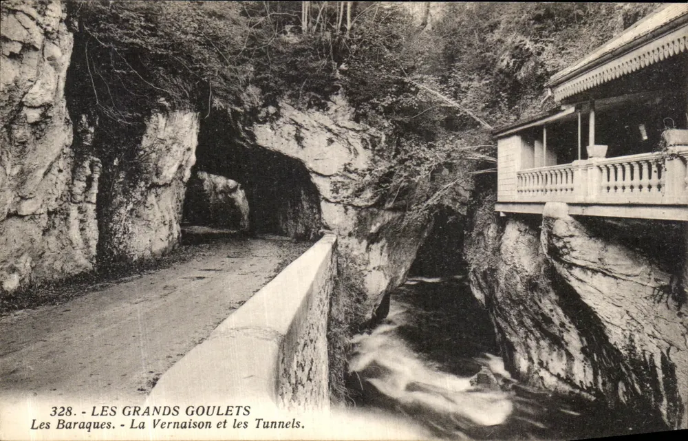 Die Baraquès - La Vernaison und die Tunnel — Edition Hugot, Gréboule, Nr. 328 - Vorderseite