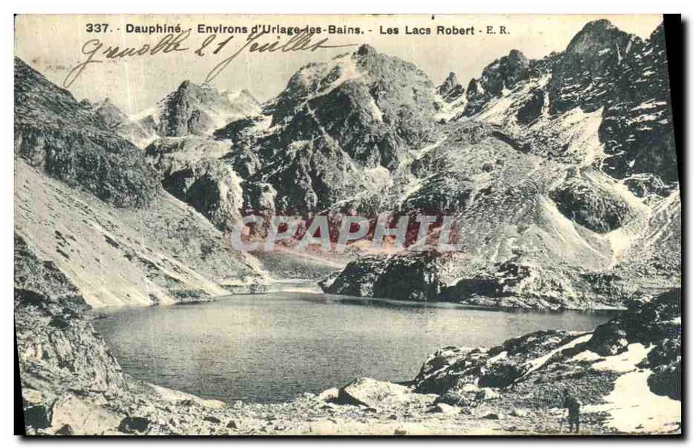 Dauphiné, Umgebung von Uriage-les-Bains - Die Lacs Robert - E.R. n°337 - Vorderseite