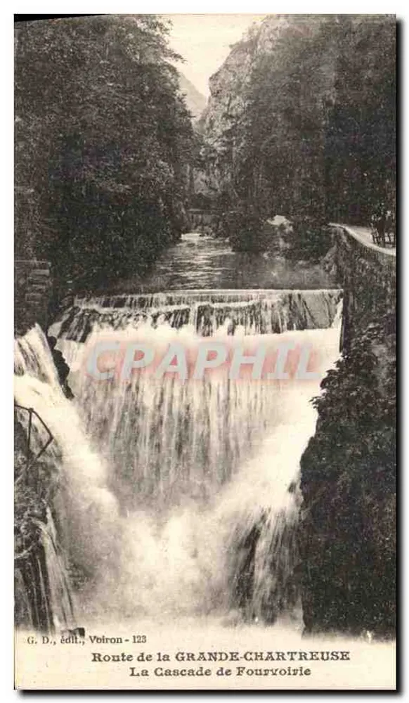 A Cascata de Fourvoire — Estrada da Grande-Chartreuse — G. D., editor, Voiron - 123 - Frente