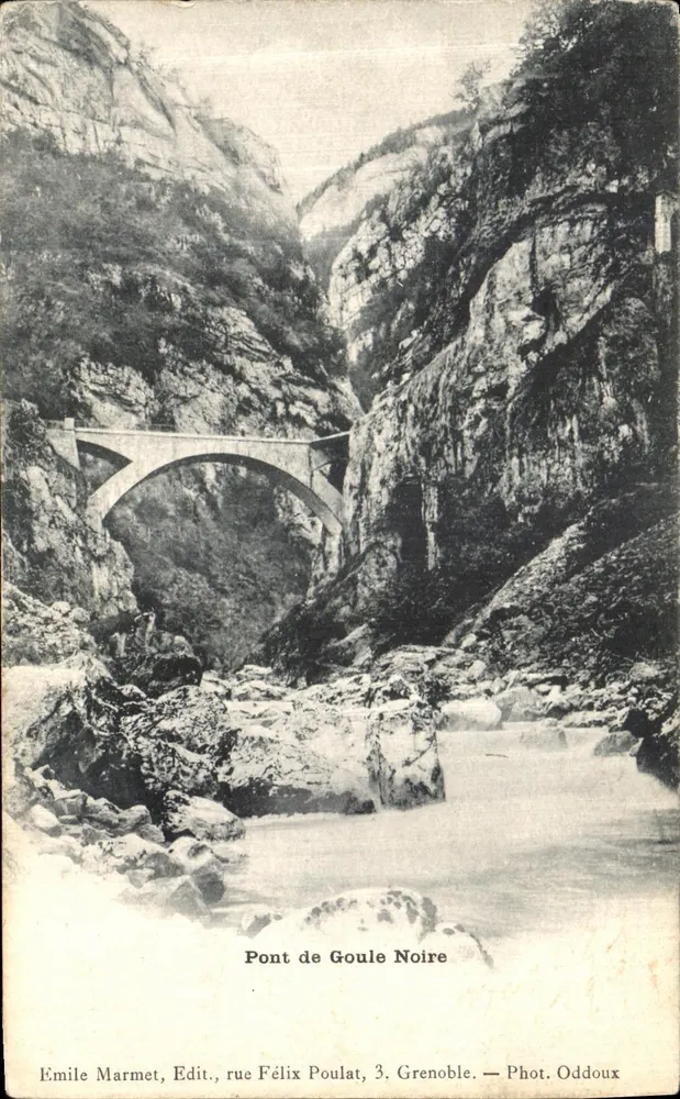 Ponte da Goule Noire — Grenoble — Émile Marmet, rua Félix Poulat, 3 - Frente