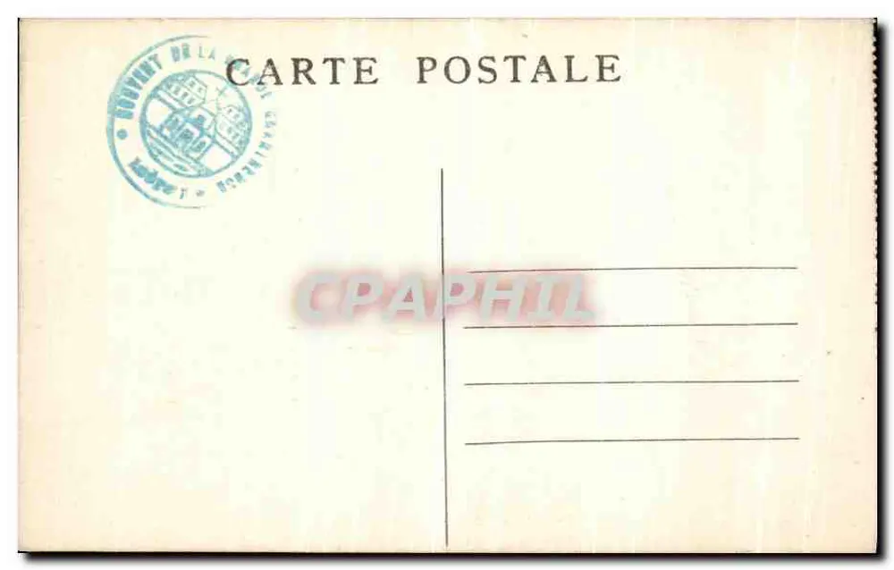 Dauphiné — Klooster van de Grande-Chartreuse — Cl. A.V. n°56 - Achterkant