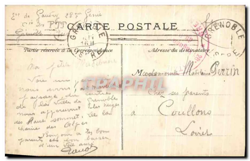Die Lacs de Laffrey — pittoreskes Dauphiné — LL. n°13 - Rückseite