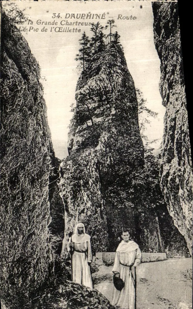 Dauphiné — Route de la Grande Chartreuse — Le Pic de l'Œillette — Verlag: La Grande Chartreuse, n°34 - Vorderseite