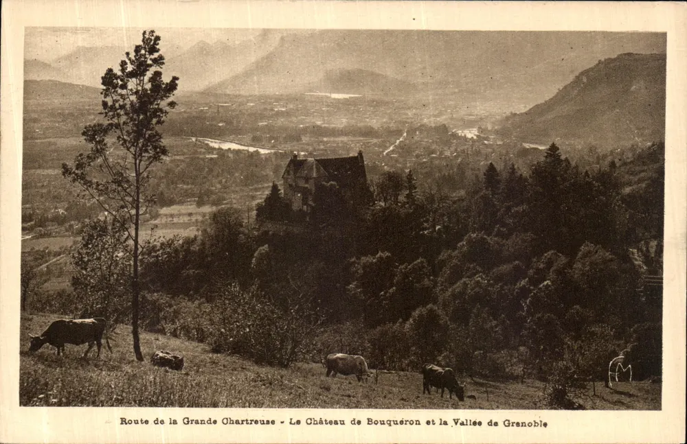 Route de la Grande Chartreuse - Schloss Bouqueron und das Tal von Grenobie — Éditions Marinotto Frères - Vorderseite
