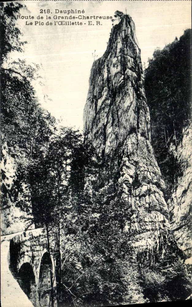 Der Gipfel des Augenlochs — Route der Grande-Charteuse — E.R. — n°218 - Vorderseite