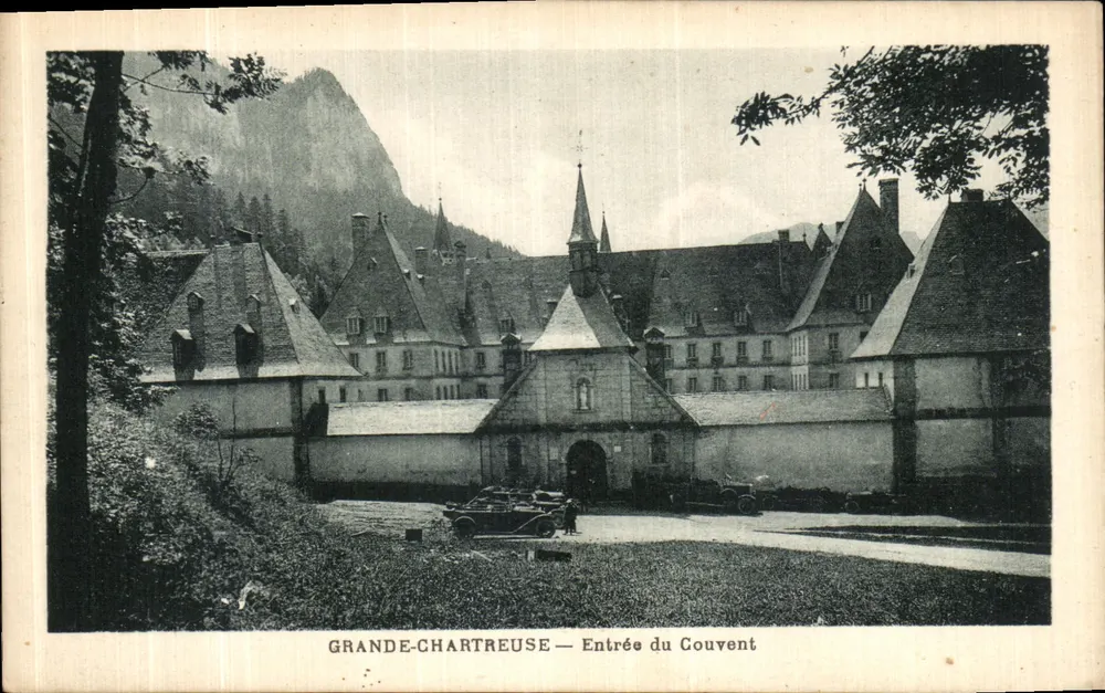 Grande-Chartreuse — Entrada do Mosteiro — Editor Clécha Oddoux Grenoble - Frente