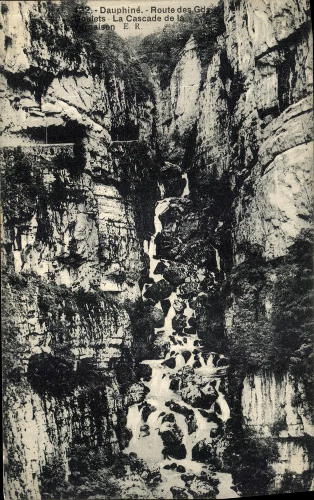 Dauphiné - Rota dos Grandes Roulets - A Cascata da Vachaison E.R. - Frente