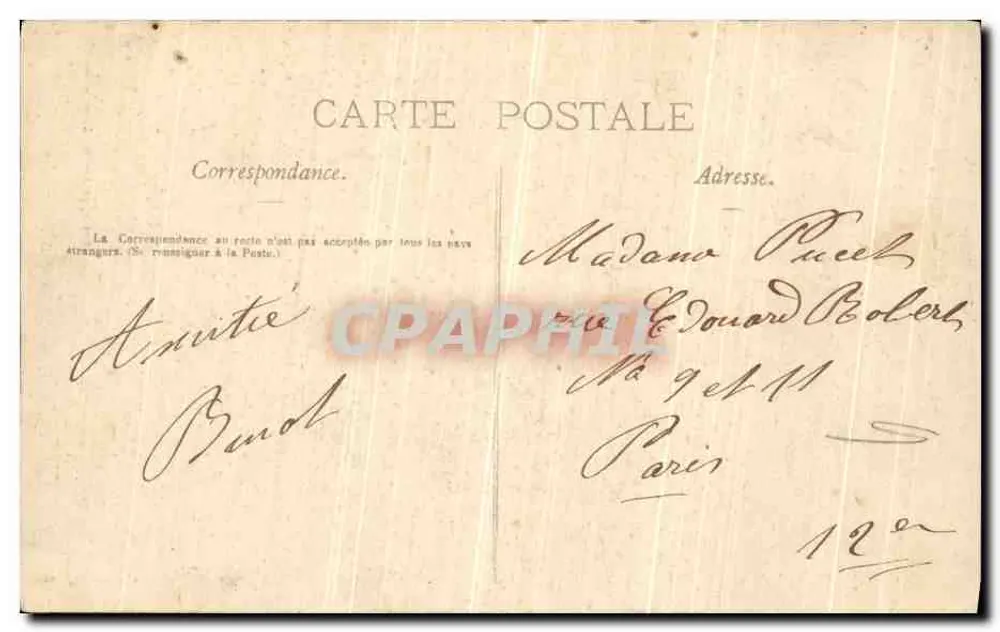Cachoeira de Morette — n°188 — Pittlier phot.-édite, Annecy - Verso