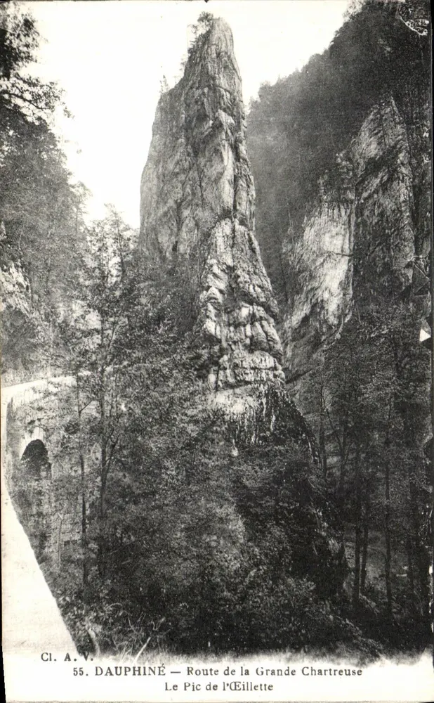 Der Gipfel von l'Éillette — Route der Grande Chartreuse — CI. A. V. 55 - Vorderseite